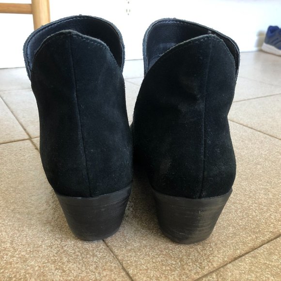 Black suede ankle boots - Picture 2 of 7